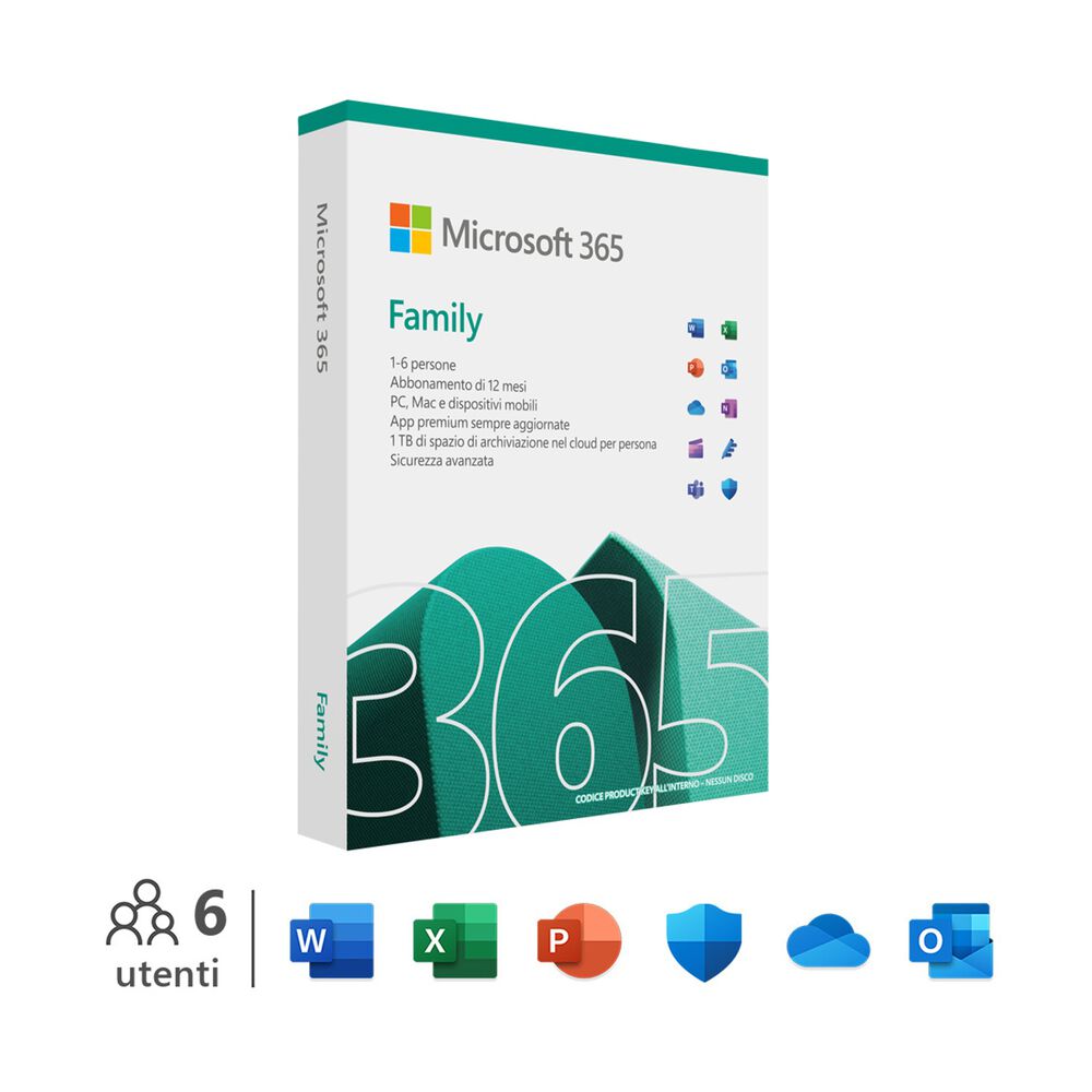 Microsoft 365 Family – Licenza Digitale